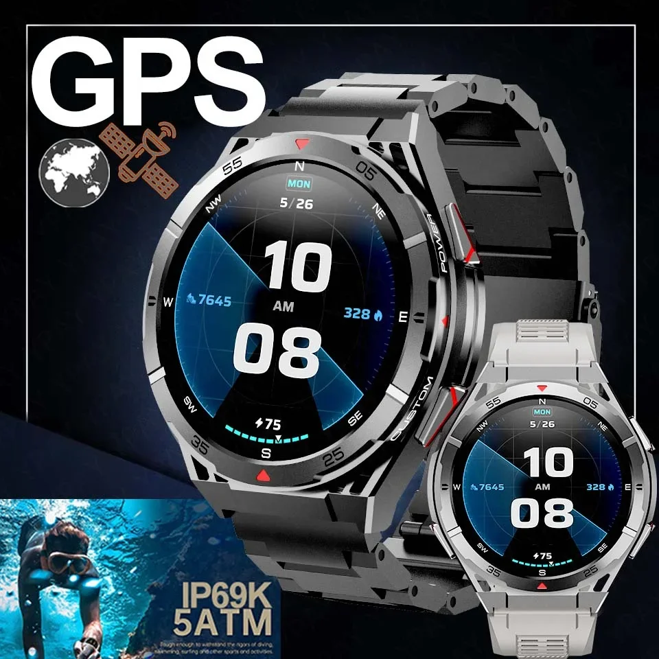 

New For Samsung Galaxy Classes Dual-Band Satellite Built-in GPS Smartwatch AMOLED IP69K 10ATM Waterproof BT Call Smartwatch 2025