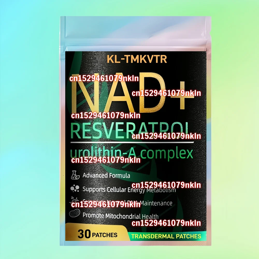 30 Patches Liposomal NAD+ Transdermal Patches with Urolithin-A & CoQ10, Supports Cellular Energy & DNA Maintenance