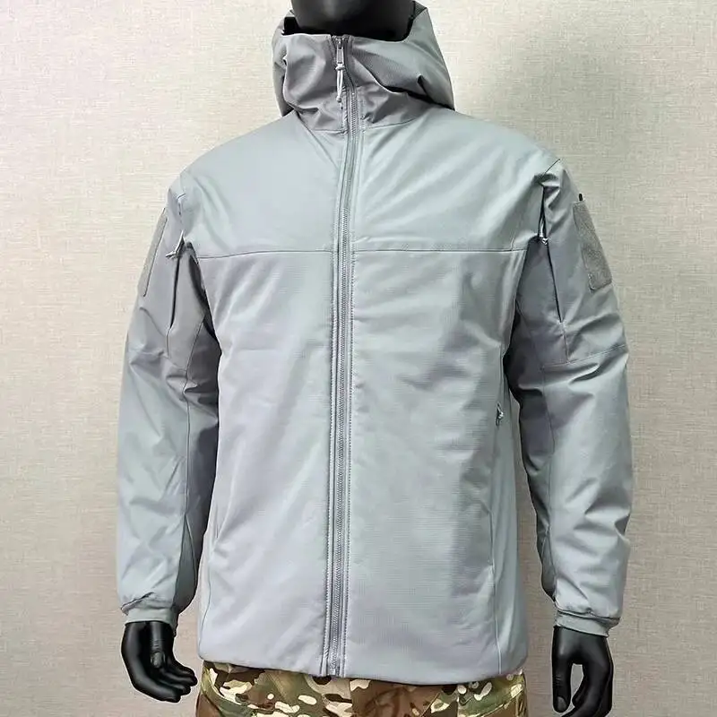 

Winter Warm Tactical Cotton Mens Field Military Coat Hooded Padded Clothes Outdoor Waterproof Windproof Hiking Jacket