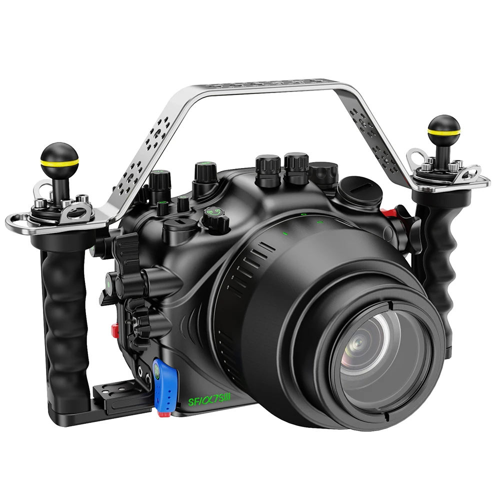 Seafrogs SF10005 100M New Design Housing Waterproof Aluminum Alloy Camera Case For Sony A7SIII