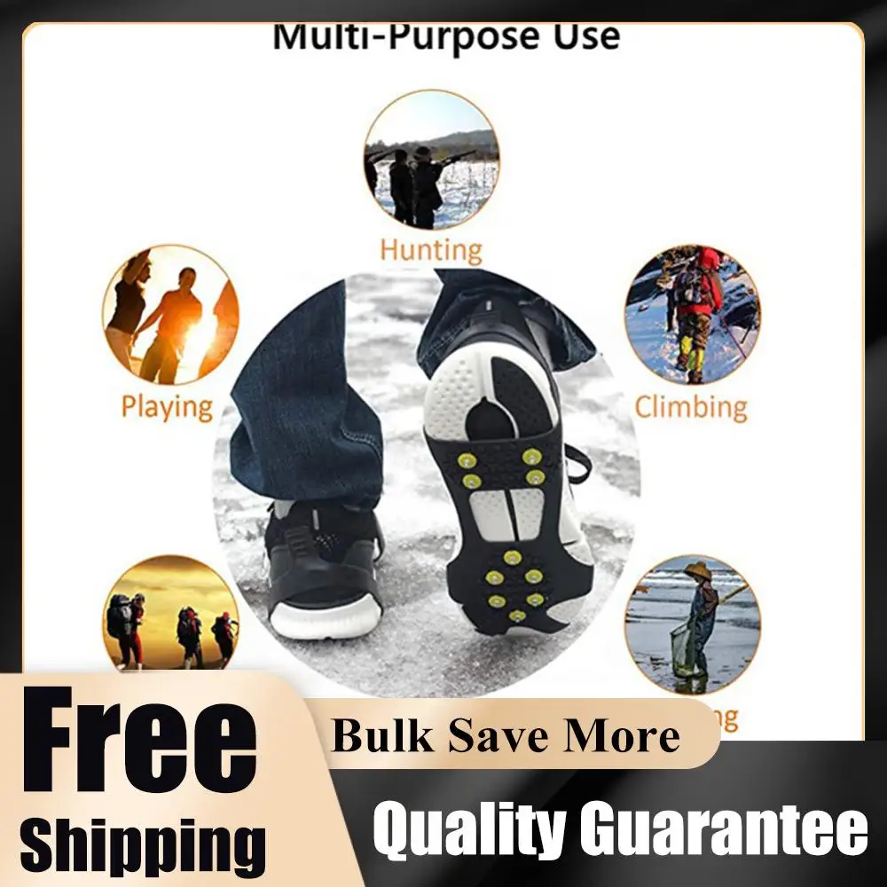 

Ледорубы для ходьбы и альпинизма с 10 зубьями, противоскользящие, унисекс, для зимы