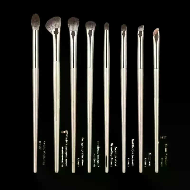 8pcs Eye Makeup Brushes Set Detail Eyeshadow Brush Makeup Brush Ultra Soft Eyeshadow Eyeliner Makeup Tool