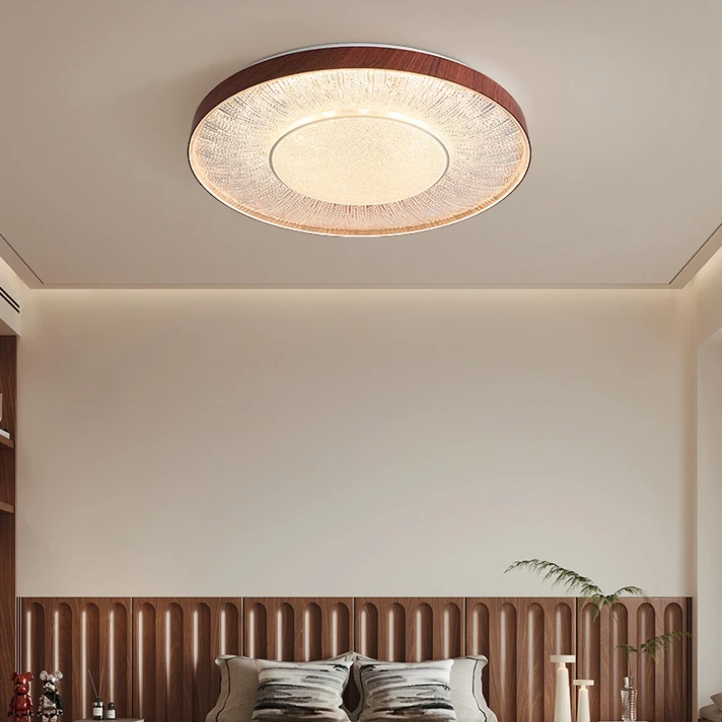 Retro Rotundity Acrylic LED Ceiling Lamps Designer Minimalist Art Lighting Fixture Bedroom Study Hotel Restaurant Interior Decor