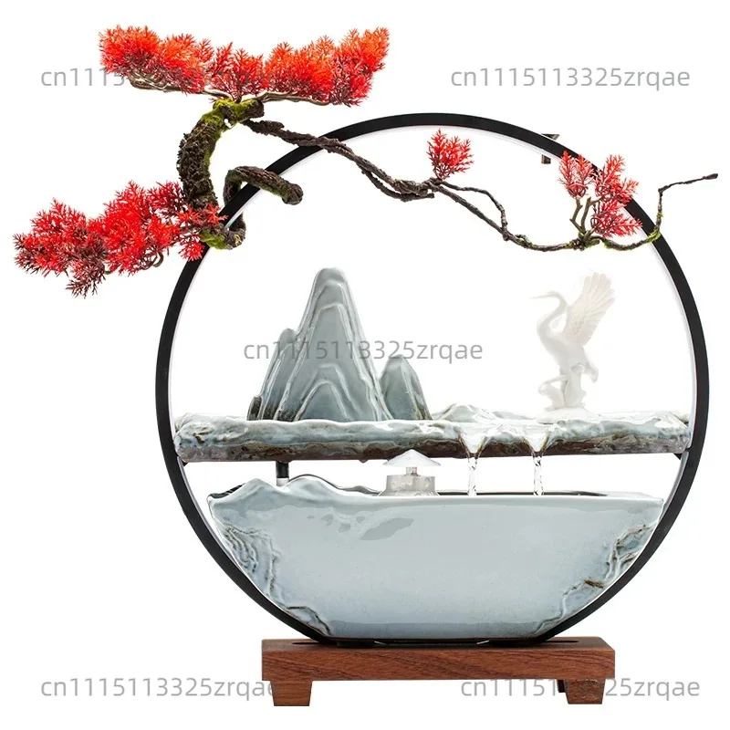 Office lucky water making money ornament desktop living room ceramic creative humidifier housewarming new home opening gift