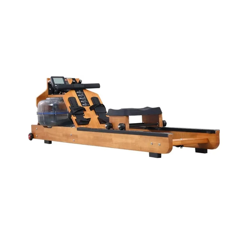 Solid Wood Magnetic Water Resistance Rowing Machine for Home Fitness Commercial Fitness