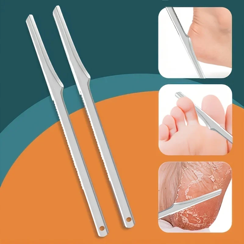 2pcs of Foot Care Tools for Removing And Dead Skin Professional Foot Knives for Home Use Double-Sided Foot Scrapers