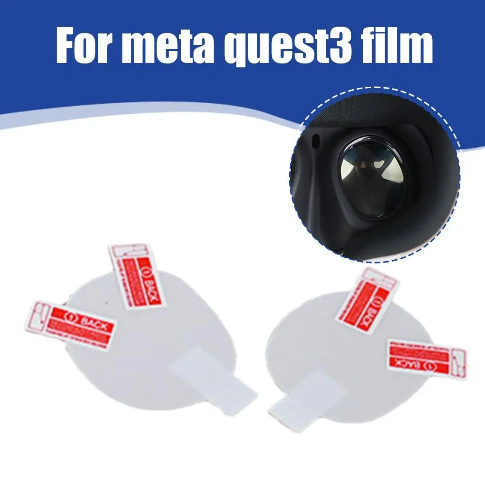 

For Meta Oculus Quest 3 2Pcs Lens Protective Film Anti-scratch Anti-dirty Transparent Hydrogel Film VR Glasses Accessories