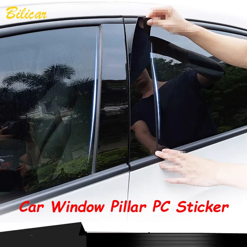 

6Pcs Car Window Pillar Posts Cover Trim for CHERY OMODA 5 2023 2022 Center BC Column Stickers Mirror Effect Protection