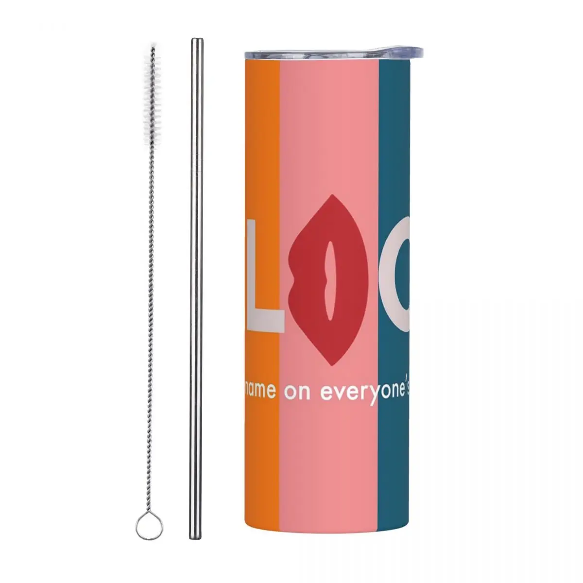 Alice Talkshow Host Cards Stainless Steel Tumbler Vacuum Insulated Mugs Thermal Cold Cups Straws With Lid 20oz