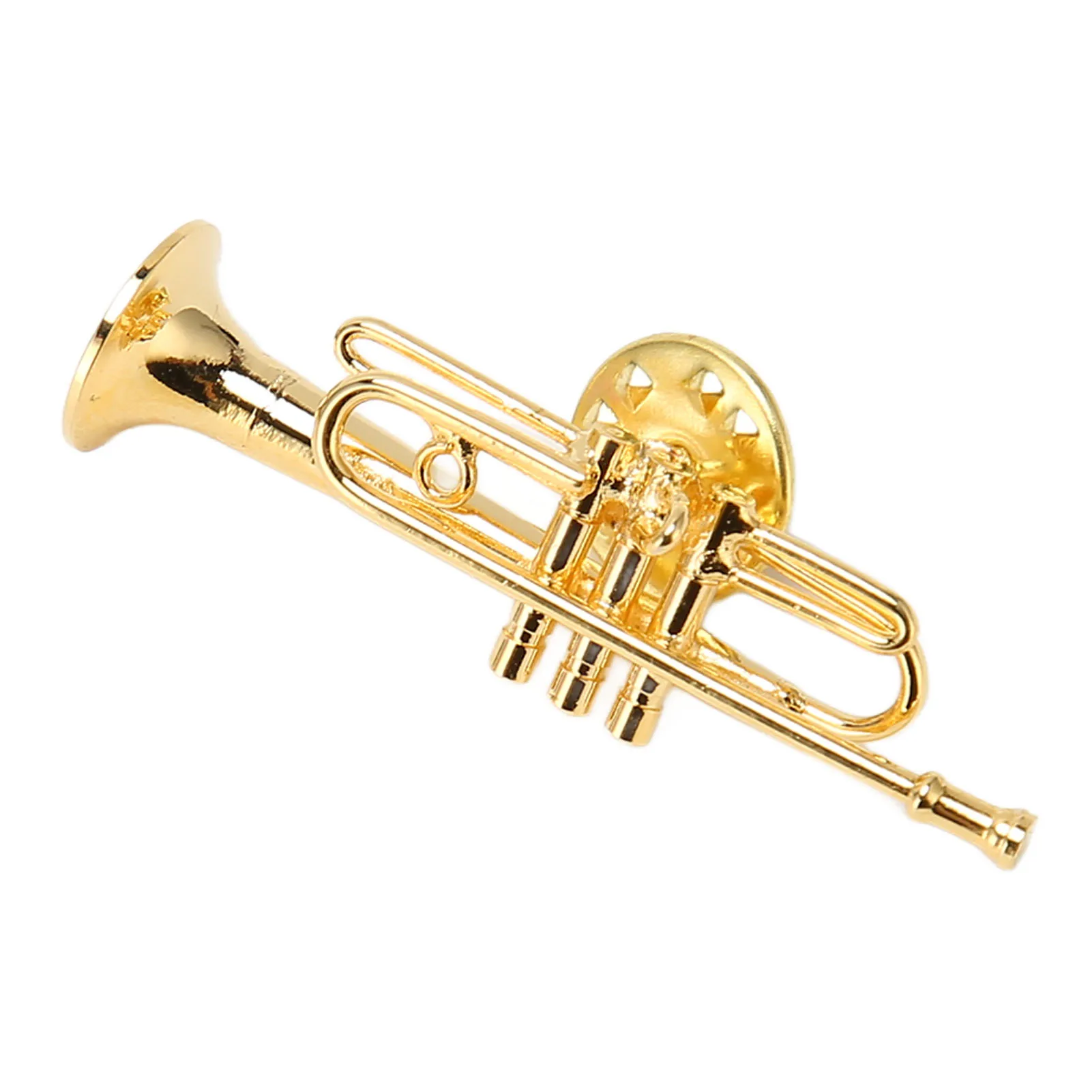 Musical Instrument Brooch Trumpet Brooch Brass for Concert for Music Lover