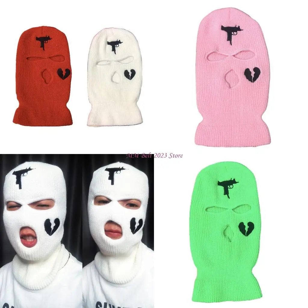 49ME تزلج متماسكة قبعة الإبداعية 3 حفرة كامل الوجه قناع قبعة يندبروف قناع ثلاثة العين قبعة الدراجات قناع قبعة متماسكة في الهواء #1