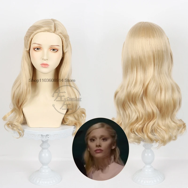 Glinda Cosplay Wig 2024 Movie Wicked Glinda Cosplay Wig Costume Adult Women Halloween Roleplay Wig + Wig Cap