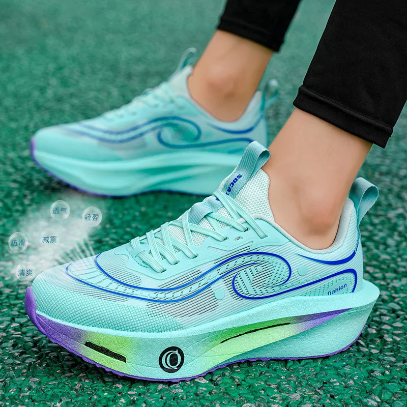 Professionele loopschoenen voor heren Groen Oranje Wandelschoenen Joggingschoenen Man Luxe merk sportschoenen Trainingsschoen voor heren