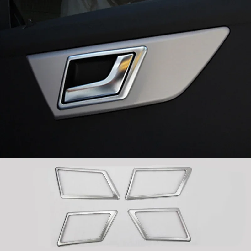 

For Mercedes-Benz GLK Class X204 09-2015 4pcs Car Inner Door Handle Frame Cover Trim Car Interior Accessories