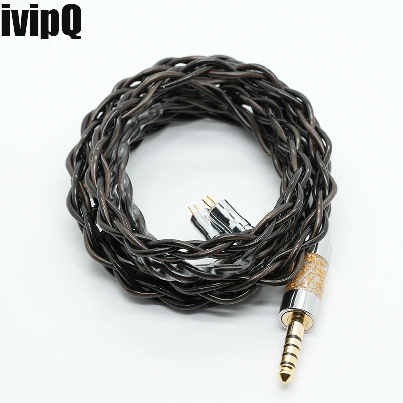 

ivipQ-34S Liquid Nitrogen Single Crystal Silver/Graphene Alloy Coaxial Shielded Cable, suitable for MMCX/2PIN/Dual 3.5/IE900 IEM