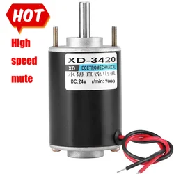 XD-3420 12V 3500RPM Permanent Magnet DC Motor,24V 7000 RPM High Speed Motor,30W Miniature Motor,DC Speed Regulating Motor