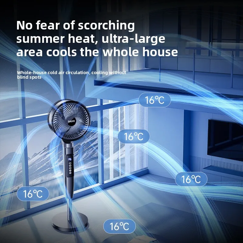 Floor Standing Home Air Circulation Fan Bedroom Control Smart Silent Powerful Household Floor Fan High Wind Floor Fan