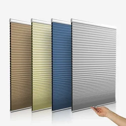 Cordless push-pull honeycomb blinds waterproof organ honeycomb venetian blind shading volume lifting study bedroom office