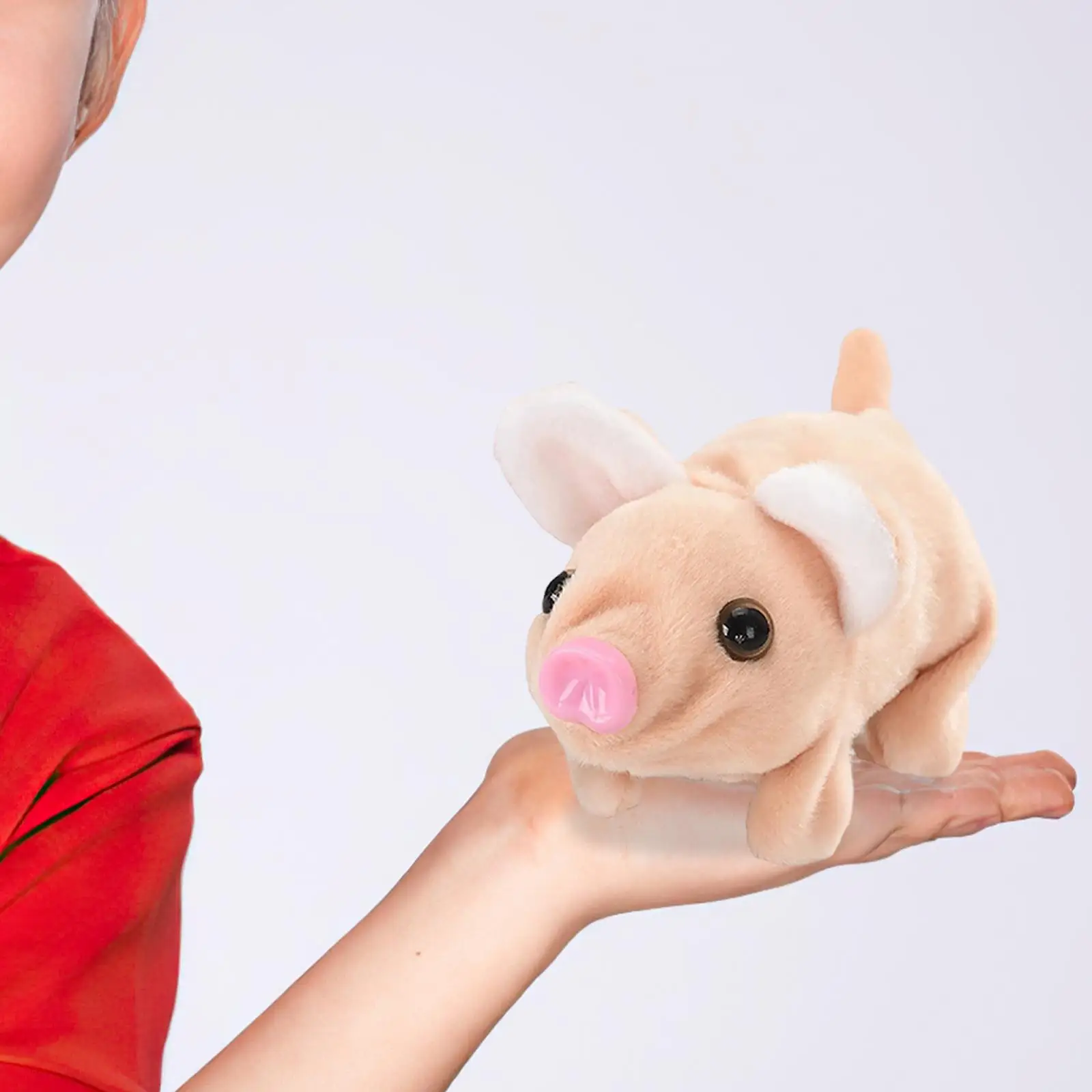 Cochon en Peluche Électronique Animé et Amusant avec Bouche Mobile pour Fille et Garçon, Cadeau d'Anniversaire pour Enfant