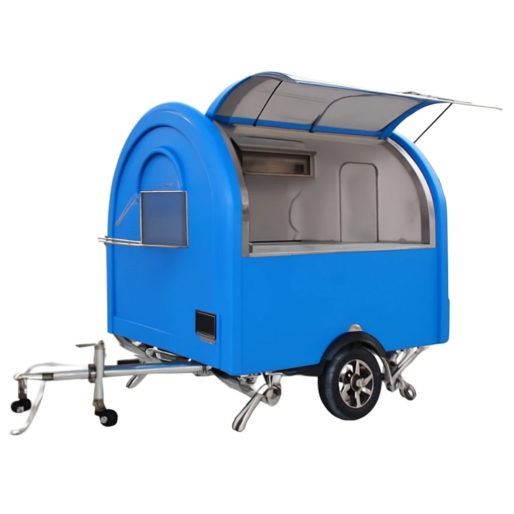 Off-Road Capable Food Truck and Camper Style Food Trailer Fully Equipped for Fast Food Vending in Any Location