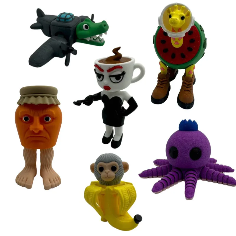 ثلاثية الأبعاد مطبوعة Tingtungung Sahur عمل دمية راقصة الباليه كابوتشينو لاريلي لاريلا بونيكا أمبالابو ديكور المنزل نموذج هدية