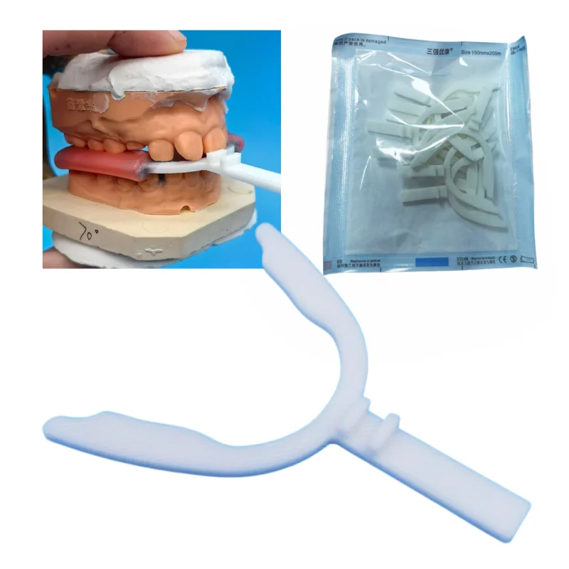 

10Pcs/Bag Dental Bite Fork Orthodontic Mandibular Extension Dental Lab 3D printed TB Median Jaw Bite Fork Muscle Activator