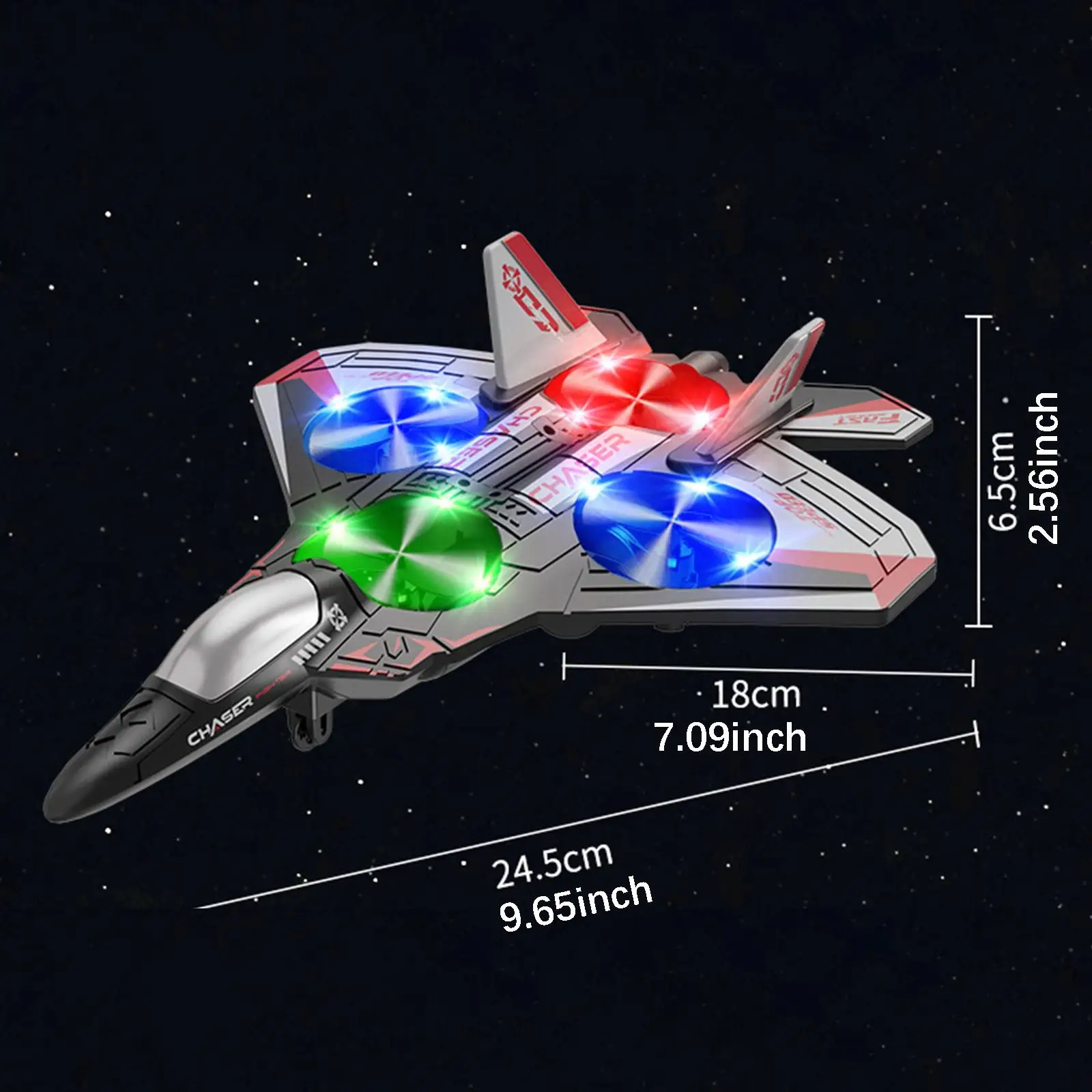 รีโมทคอนโทรลเครื่องบินรุ่นทนต่อการตกปรับความเร็วได้ 360 °   กลิ้งผาดโผน