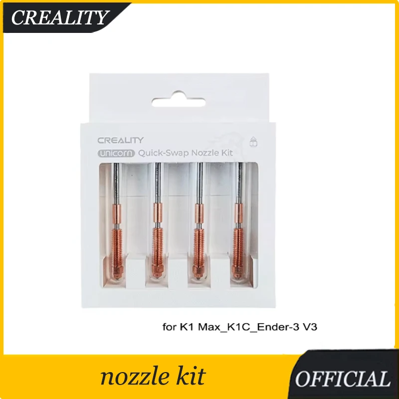 Creality Unicorn Quick-Swap Nozzle Kit for K1 Max_K1C_Ender-3 V3 Swift Installation High-Flow Printing Upgraded
