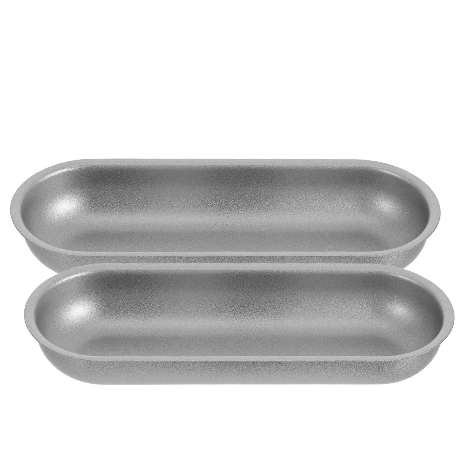 

Hot Dog Bun Mold Loaf Pan Baguette Thickened Carbon Steel Baking for Homemade Buns