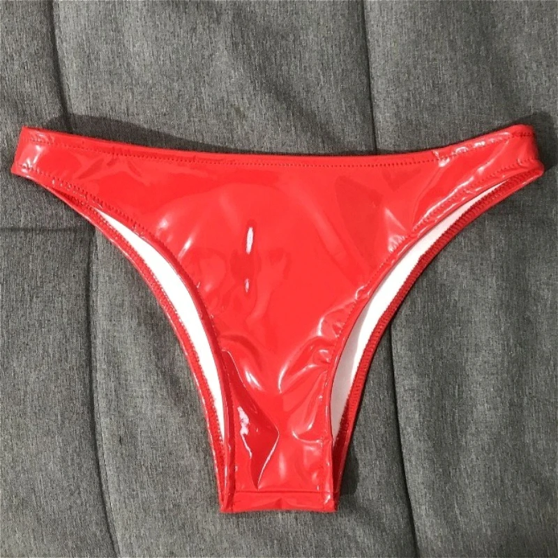New Shiny Women's Sexy Micro Shorts Nightclub Slim Patent Leather Glossy Tiny Short Panties for Dancer Stage Performances Briefs