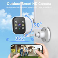 WiFi Outdoor PTZ Camera Bullet 2MP Surveillance IP Camera Automatic Tracking Waterproof Home Security 4K HD Wifi Camera