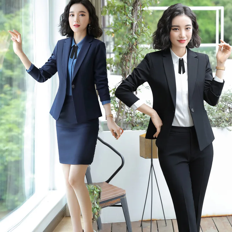 

High-End Business Suit Fashion Temperament Goddess Style President Overalls Women's Suit Interview Formal Wear Three-Piece Suit