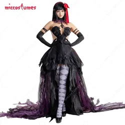 Miccostumes Women Magica Devil Homura Cosplay Costume Luxury Halloween Dress Set Halloween Cosplay Costumes