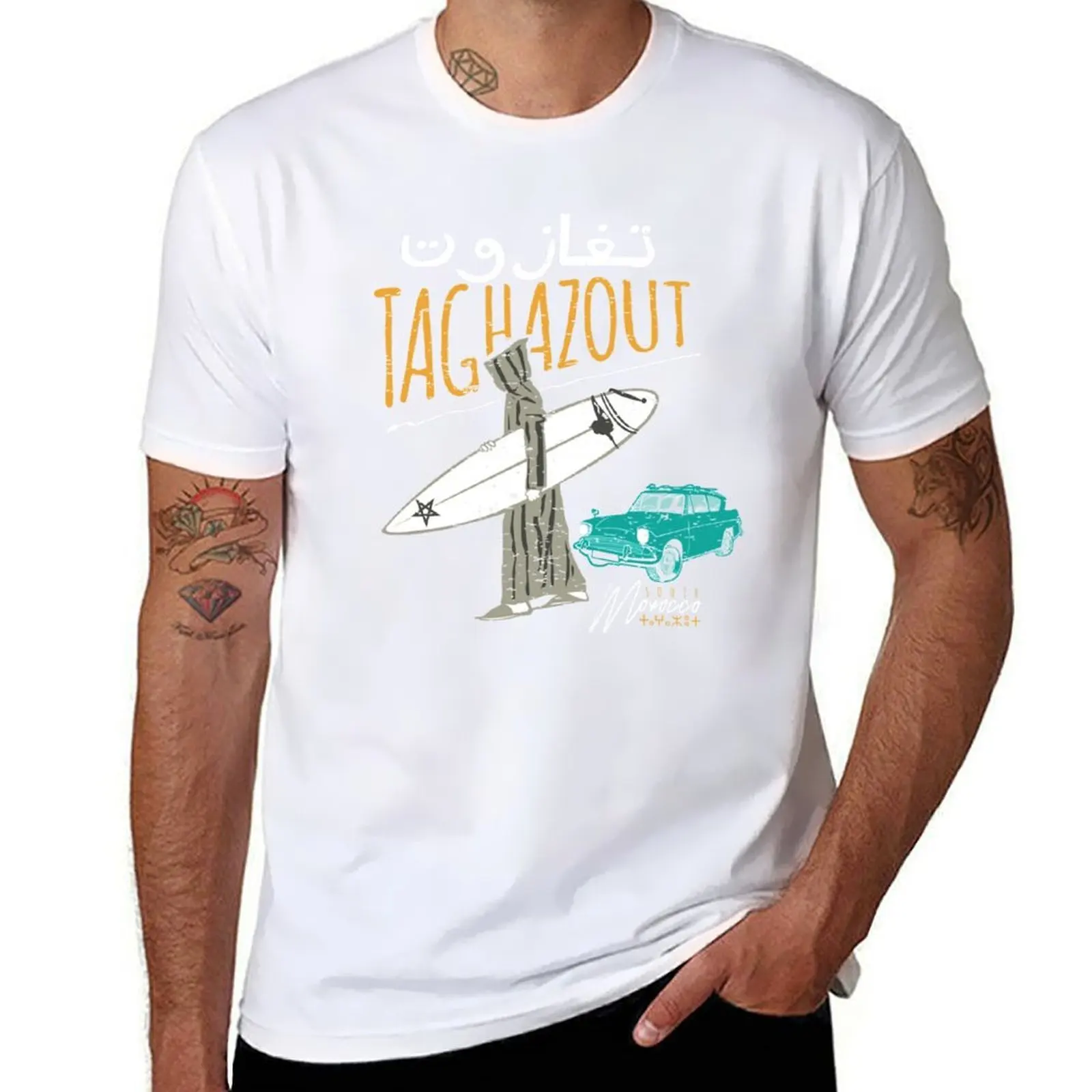 Taghazout South morocco T-Shirt g man t shirts for men t shirts for man pack cotton T-Shirt