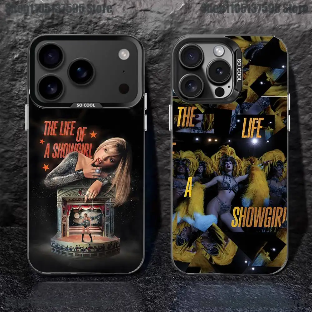 L-Life of a S-Showgirl Phone Case For iPhone 16,15,14,13,12,11,Pro,XS,Max,Plus,Mini,SE4,E Black Matte Shockproof Cover