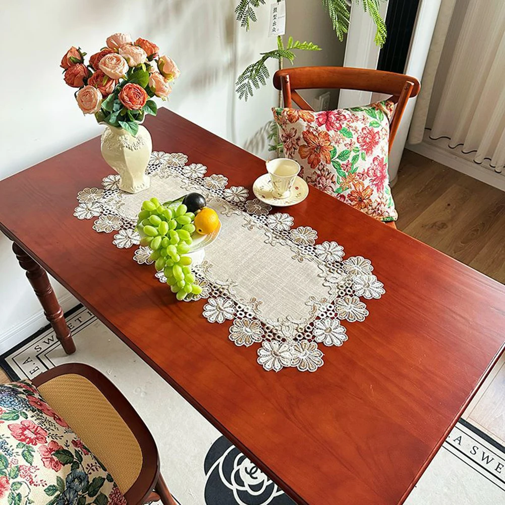 Linen Table Decoration Rectangular Table Cloth Elegant Touch Multiple Sizes Available Versatile Table Accessory