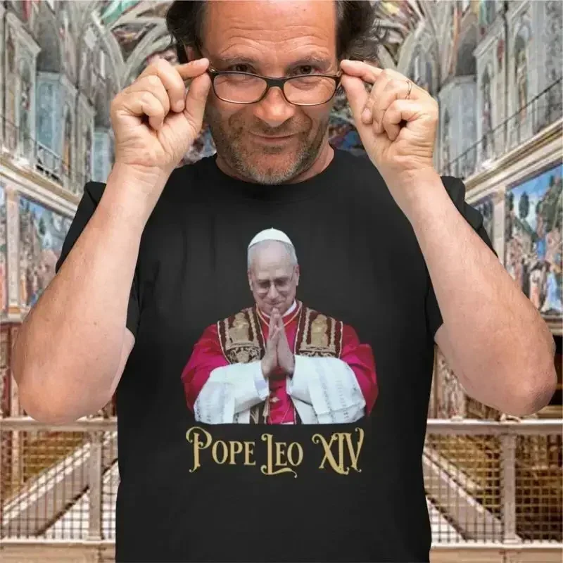 Photographic Print T Shirt Pope Leo Xiv Religious S 4Xl