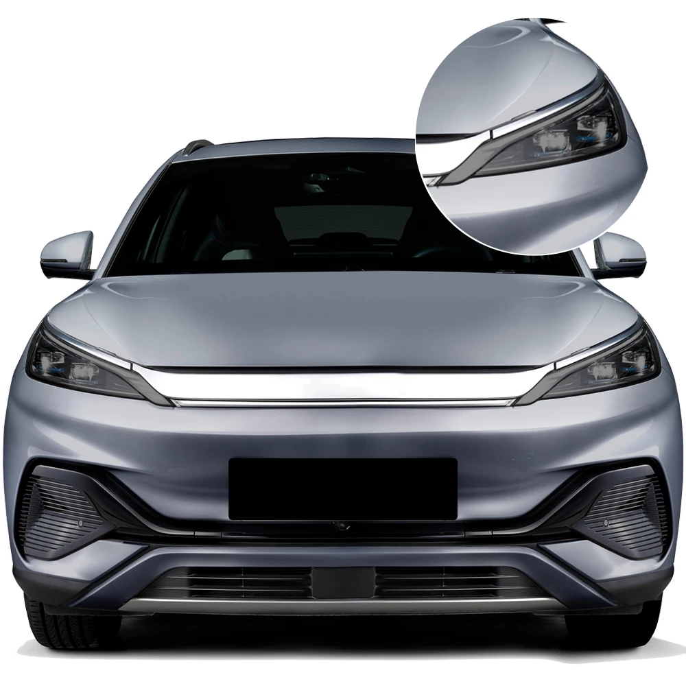 Smoke Black Pre Cut Car Headlight Protective Film For BYD Atto 3 EV 2022-2025 TPU PPF High-Gloss Anti-Scratch Vinyl Wrap Film - view 4