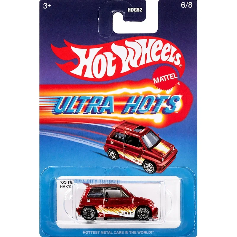 Official Hot Wheels Car Ultra Hots Boys Toys 1:64 Diecast Volkswagen Beetle Thunderbird Stock Honda City Toyotda AE86 Porsche