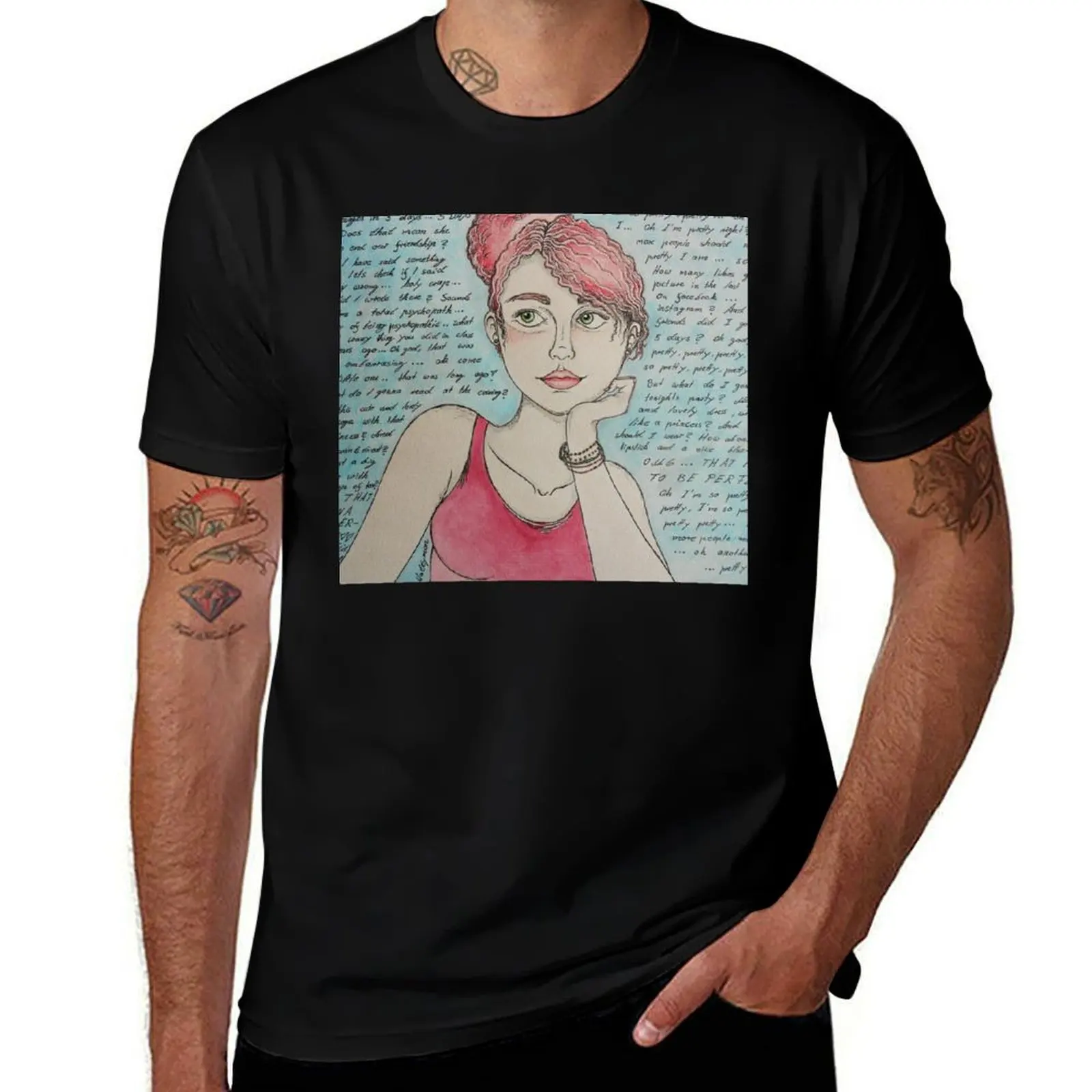 Overthinking T-Shirt Trend Art Print T-Shirt