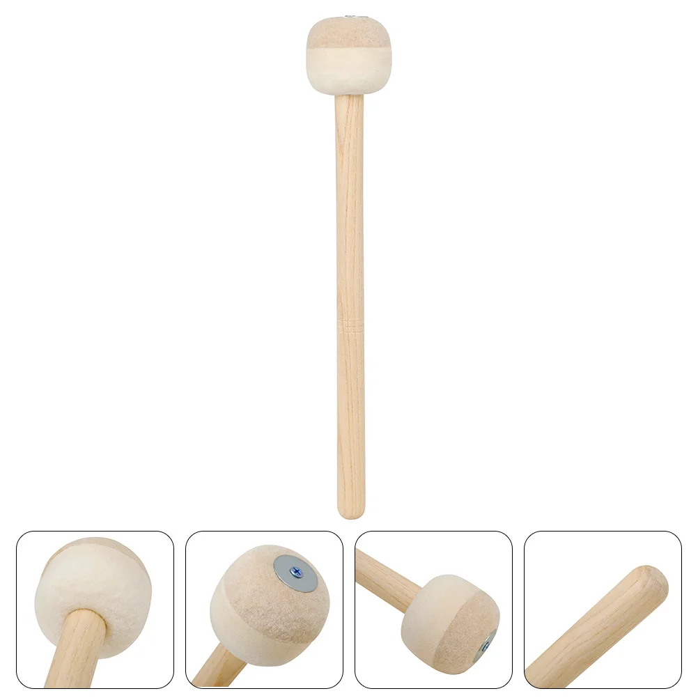 

Wooden Drumsticks Snare Instrument Big Major for Music Gadget Long Handle Mallet Metal