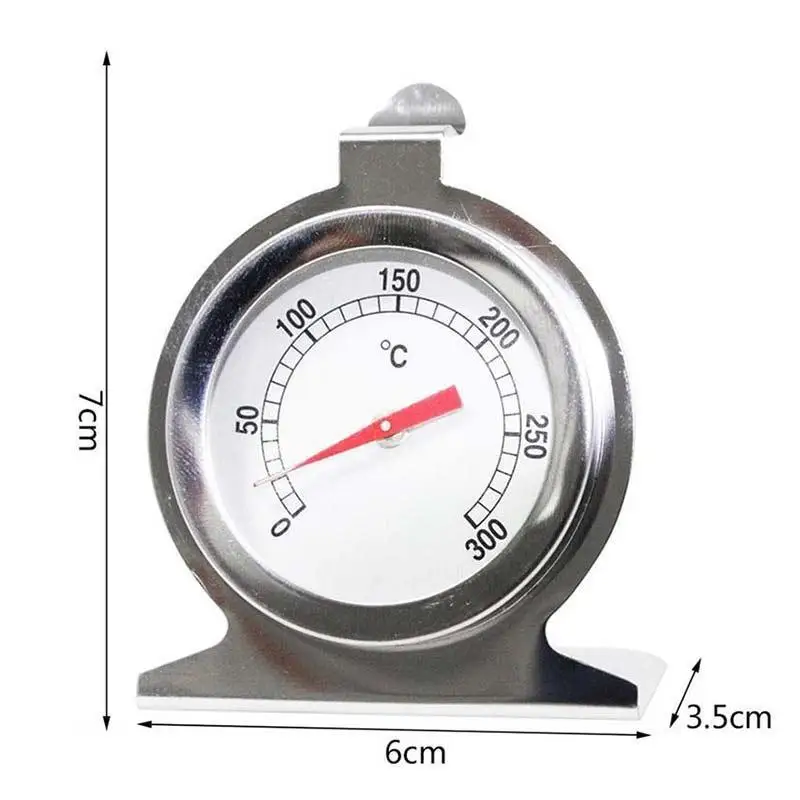 Stainless Steel Oven Thermometer Mini Dial Stand Up Temperature Gauge Meter Food Meat Grill Cooking Household Kitchen Tools