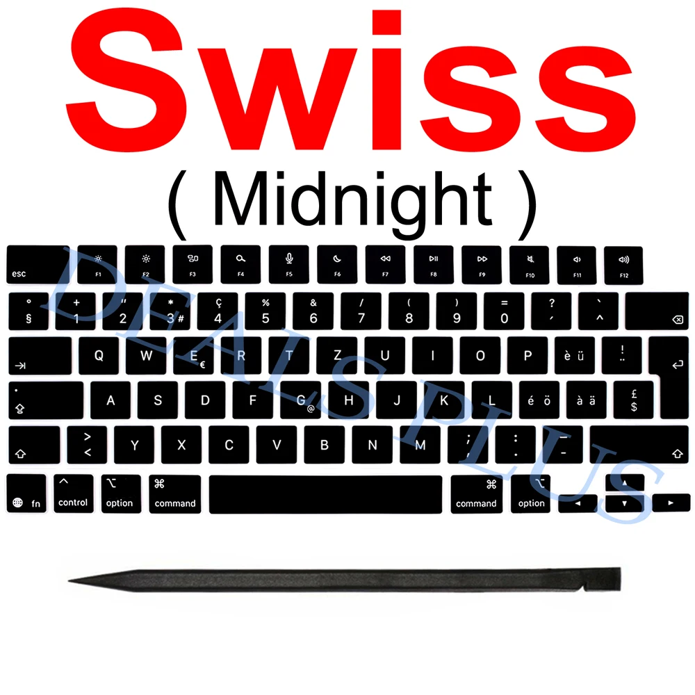 Nieuwe (Midnight) A3240 A3241 A3448 A3449 Keycaps Toetsenset voor Macbook Air Retina M4 M5 13.6" 15.3" 2025-2026 Jaar Toetsenbord Reparatie