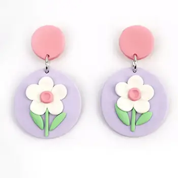 聚合物黏土耳環首飾製作套裝,含烤箱烘烤黏土切割器、耳環圈和耳鉤配件,青少年及成人禮物 10 最佳銷售 聚合物黏土套裝 - №6