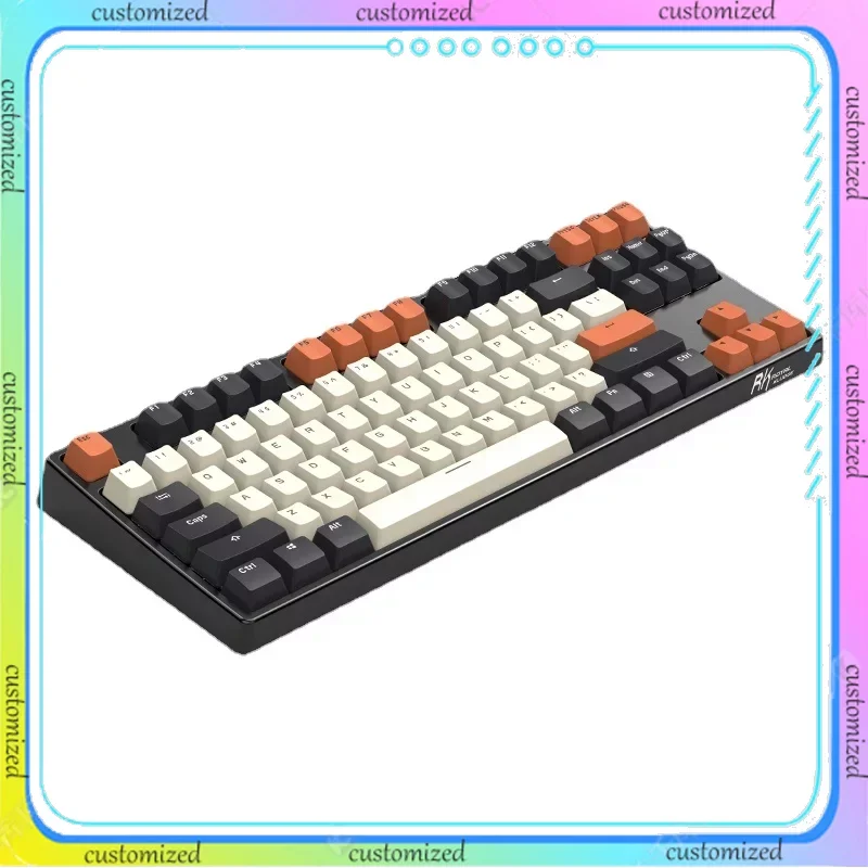 

Original RK987 Three-mode Mechanical Keyboard 87 Keys Customized Multi-functional Ergonomic Office Computer MAC Gaming Keyboard