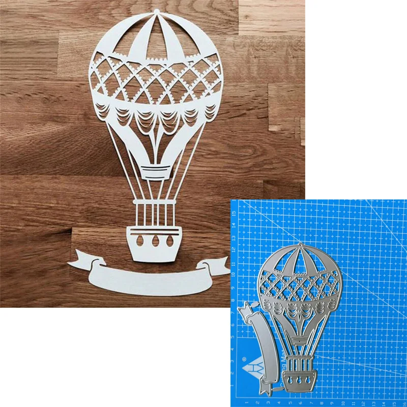 Hot Air Balloon street lamp heart scissors Metal stencil mold Cutting Dies scrapbook die cuts Album Paper Card Craft Embossing
