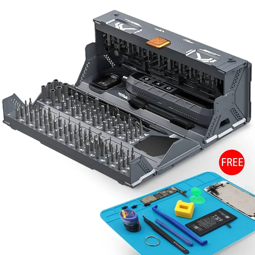 

Electric Screwdriver Set, 181 in 1 CordlessScrewdriver, 3 Torque Settings with 160 MagneticPrecision Bits, Power Screwdriver Rep