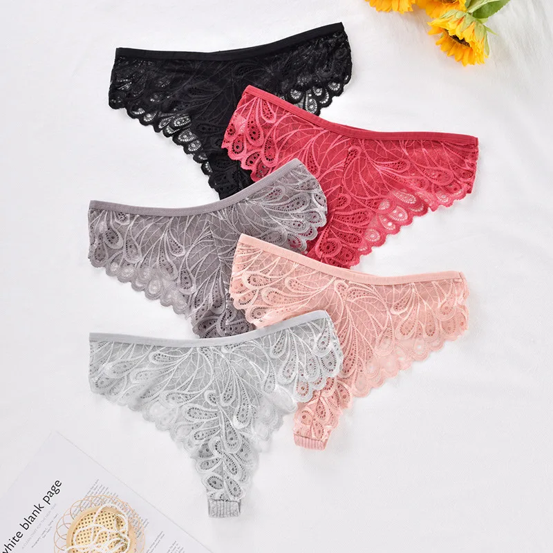 Sexy Lace Tangas for Women Soft Cotton Panties Woman Thong Underwear Female Lingerie Ladies Breathable Panty Briefs