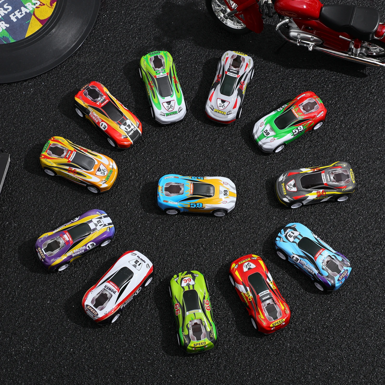 

25pcs Pull Back Mini Simulated Cars Alloy Material Educational For s Brain Development Cartoon Push Car Desktop Car