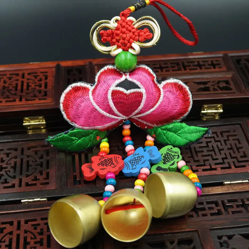 

Home Copper Decorations Characteristic Handicrafts Room Decoration Accessories Embroidery Ethnic Wind Chimes Ornaments Creative